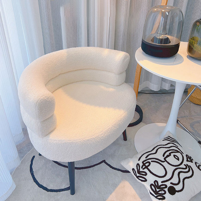 Sewn Pillow Back Chair Solid Color Upholstered Recessed Arms Chair Clearhalo 'Accent Chairs' 'accent_chairs' 'Chairs & Seating' 'furn' 'furn_accent_chairs' 'Furniture' 'Living Room Furniture' 6984751