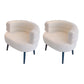 Sewn Pillow Back Chair Solid Color Upholstered Recessed Arms Chair Off-White 2 Piece Set Clearhalo 'Accent Chairs' 'accent_chairs' 'Chairs & Seating' 'furn' 'furn_accent_chairs' 'Furniture' 'Living Room Furniture' 6984752