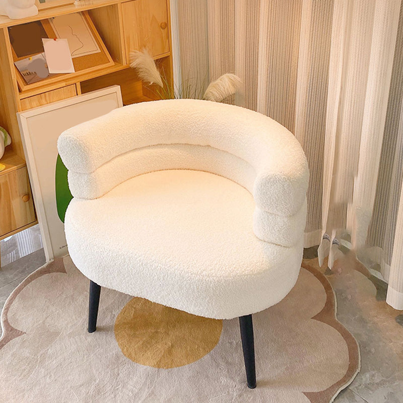 Sewn Pillow Back Chair Solid Color Upholstered Recessed Arms Chair Clearhalo 'Accent Chairs' 'accent_chairs' 'Chairs & Seating' 'furn' 'furn_accent_chairs' 'Furniture' 'Living Room Furniture' 6984755