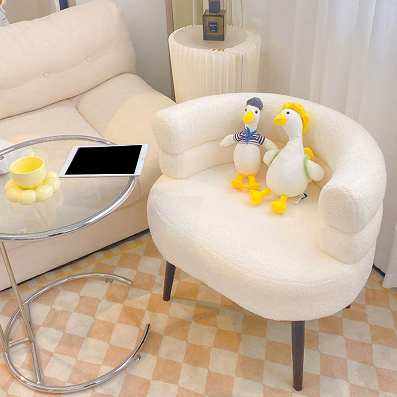 Sewn Pillow Back Chair Solid Color Upholstered Recessed Arms Chair Clearhalo 'Accent Chairs' 'accent_chairs' 'Chairs & Seating' 'furn' 'furn_accent_chairs' 'Furniture' 'Living Room Furniture' 6984770