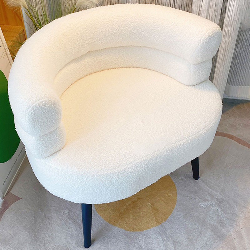 Sewn Pillow Back Chair Solid Color Upholstered Recessed Arms Chair Clearhalo 'Accent Chairs' 'accent_chairs' 'Chairs & Seating' 'furn' 'furn_accent_chairs' 'Furniture' 'Living Room Furniture' 6984771