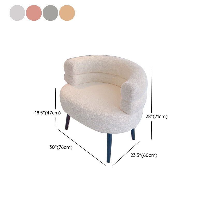 Sewn Pillow Back Chair Solid Color Upholstered Recessed Arms Chair Clearhalo 'Accent Chairs' 'accent_chairs' 'Chairs & Seating' 'furn' 'furn_accent_chairs' 'Furniture' 'Living Room Furniture' 6984772