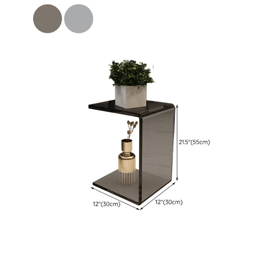 Tavolo laterale di plastica modernista astratto con soggiorno rettangolare