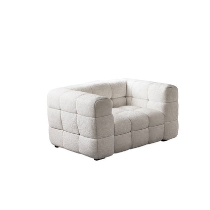 現代のビスケットバックソファタキシードアームリビングルームのラブシート