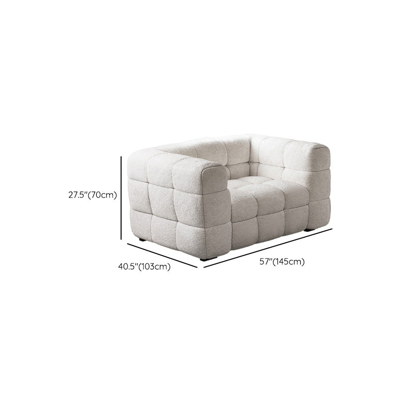 現代のビスケットバックソファタキシードアームリビングルームのラブシート