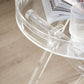Cross Legs Side Table Acrylic Round/Rectangular Sofa Side Accent Table