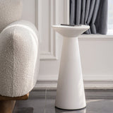 Round Rubberwood End Table Pedestal Side Table for Living Room Clearhalo 'Coffee & Accent Tables' 'End & Side Tables' 'end_side_tables' 'furn' 'furn_end_side_tables' 'Furniture' 'Living Room Furniture' 6984899