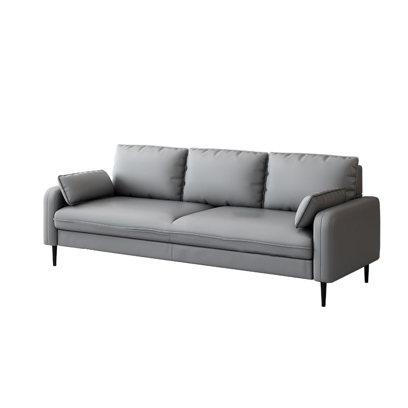 3つの枕を備えた現代ソファスクエアアーム3シーター席