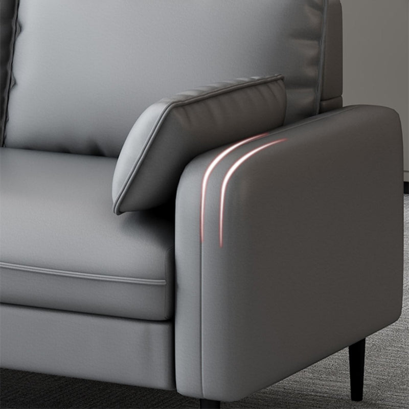 3つの枕を備えた現代ソファスクエアアーム3シーター席