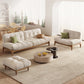 Tropical White Tufted Armless Living Room Faux Leather Seating Clearhalo 'furn' 'furn_sofas' 'Furniture' 'Living Room Furniture' 'Sofa' 'sofas' 6985100