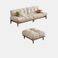 Tropical White Tufted Armless Living Room Faux Leather Seating 5-Seater Sofa with Ottoman Clearhalo 'furn' 'furn_sofas' 'Furniture' 'Living Room Furniture' 'Sofa' 'sofas' 6985109