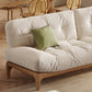 Tropical White Tufted Armless Living Room Faux Leather Seating Clearhalo 'furn' 'furn_sofas' 'Furniture' 'Living Room Furniture' 'Sofa' 'sofas' 6985110