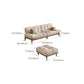 Tropical White Tufted Armless Living Room Faux Leather Seating Clearhalo 'furn' 'furn_sofas' 'Furniture' 'Living Room Furniture' 'Sofa' 'sofas' 6985120