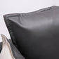 Nordic Style Ledersofa Quadrat -Tuftedofa für Wohnzimmer
