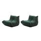 Modern Sewn Pillow Back Chair Solid Color Upholstered Armless Chair Green 2 Piece Set Clearhalo 'Accent Chairs' 'accent_chairs' 'Chairs & Seating' 'furn' 'furn_accent_chairs' 'Furniture' 'Living Room Furniture' 6985316