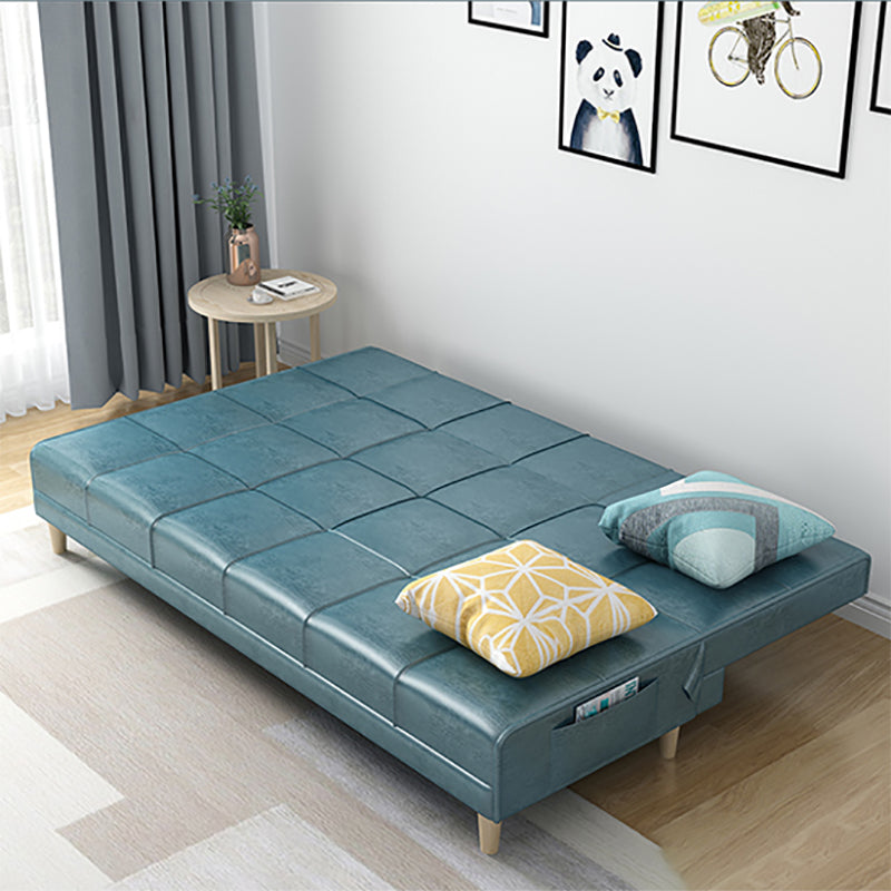Contemporary Cushions Armless Living Room with Storage Settee