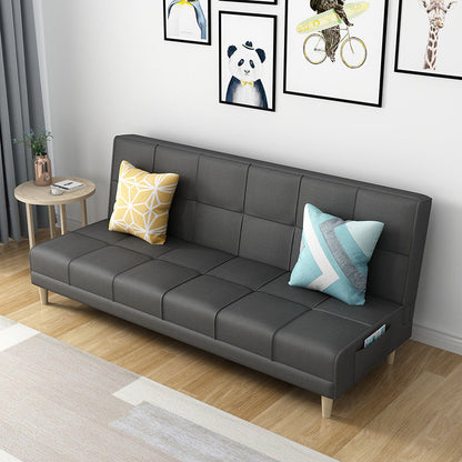 Contemporary Cushions Armless Living Room with Storage Settee