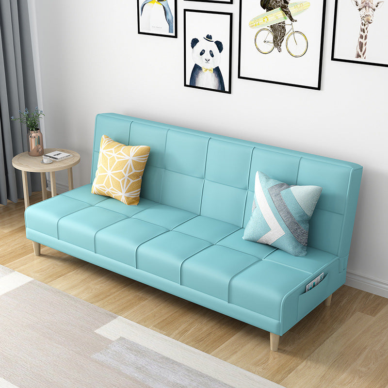 Contemporary Cushions Armless Living Room with Storage Settee
