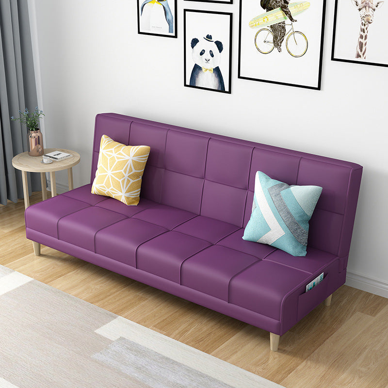 Contemporary Cushions Armless Living Room with Storage Settee