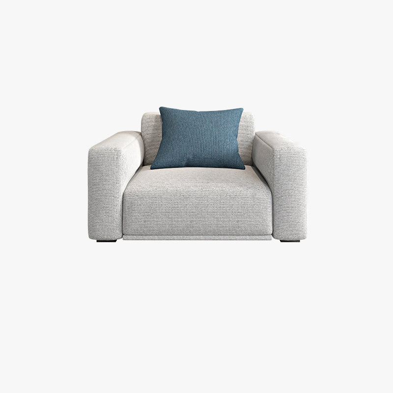 アパート用の現代的なルーズバックシート枕トップアームベージュソファ