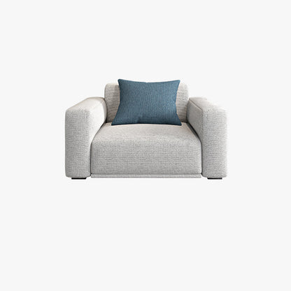 アパート用の現代的なルーズバックシート枕トップアームベージュソファ