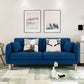 Linen Chesterfield Sofa Living Room Loose Back with 4 Legs Seating Blue Cotton and Linen Clearhalo 'furn' 'furn_sofas' 'Furniture' 'Living Room Furniture' 'Sofa' 'sofas' 6985620