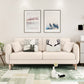 Linen Chesterfield Sofa Living Room Loose Back with 4 Legs Seating Off-White Cotton and Linen Clearhalo 'furn' 'furn_sofas' 'Furniture' 'Living Room Furniture' 'Sofa' 'sofas' 6985623