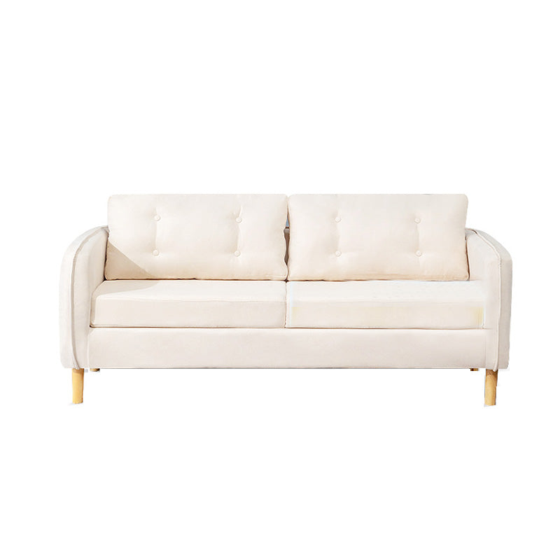 Linen Chesterfield Sofa Living Room Loose Back with 4 Legs Seating Clearhalo 'furn' 'furn_sofas' 'Furniture' 'Living Room Furniture' 'Sofa' 'sofas' 6985628