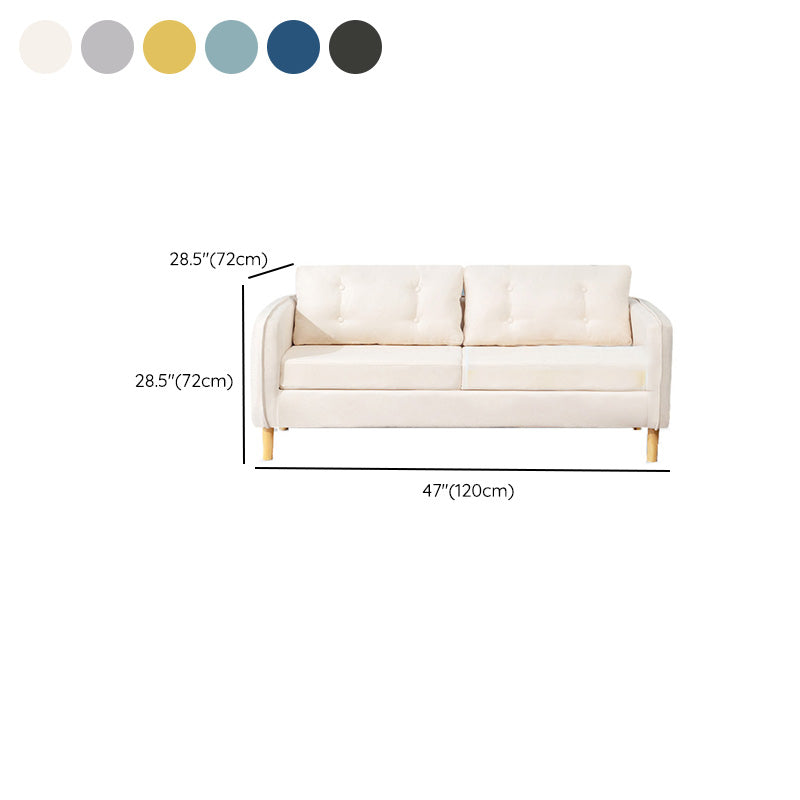Linen Chesterfield Sofa Living Room Loose Back with 4 Legs Seating Clearhalo 'furn' 'furn_sofas' 'Furniture' 'Living Room Furniture' 'Sofa' 'sofas' 6985632