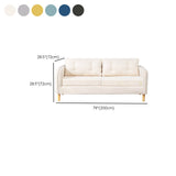Linen Chesterfield Sofa Living Room Loose Back with 4 Legs Seating Clearhalo 'furn' 'furn_sofas' 'Furniture' 'Living Room Furniture' 'Sofa' 'sofas' 6985635
