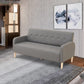 Scandinavian Settee Tufted Square Arm Living Room 3 Seater Seating Grey Tech Cloth Clearhalo 'furn' 'furn_sofas' 'Furniture' 'Living Room Furniture' 'Sofa' 'sofas' 6985665