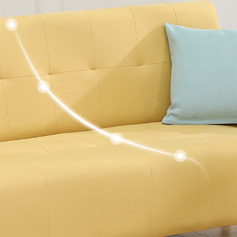 Scandinavian Settee Tufted Square Arm Living Room 3 Seater Seating Clearhalo 'furn' 'furn_sofas' 'Furniture' 'Living Room Furniture' 'Sofa' 'sofas' 6985679