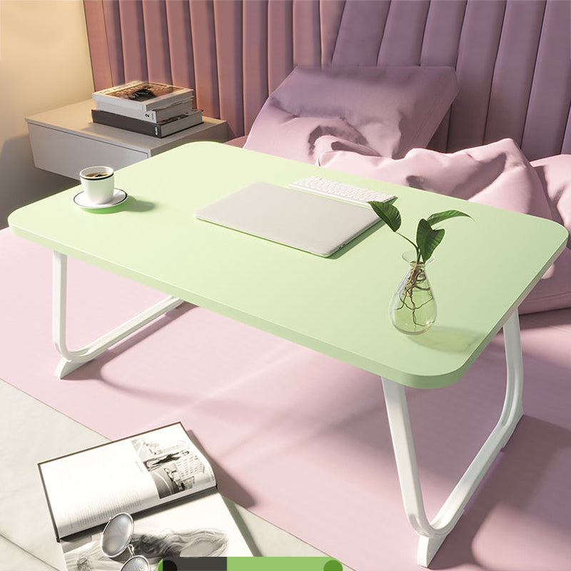 Folding Writing Desk Irregular Shape Task Desks with 2-Legs for Home Green Rectangle Drawer Not Included Clearhalo 'furn' 'furn_office_desk' 'Furniture' 'Office Desks' 'Office Furniture' 'office_desk' 6985784