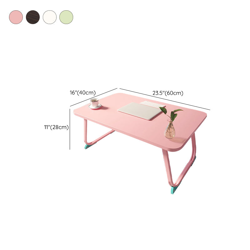 Folding Writing Desk Irregular Shape Task Desks with 2-Legs for Home Clearhalo 'furn' 'furn_office_desk' 'Furniture' 'Office Desks' 'Office Furniture' 'office_desk' 6985794