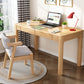 Modern Solid Wood Office Desk Rectangular Shape Task Desk with 4-Legs for Home