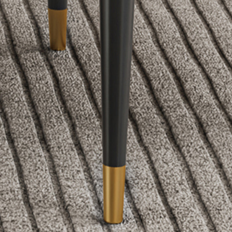 Glam Dining Table Set with Padded Chairs 1/2/5 Pcs White Stone Dining Set for Home