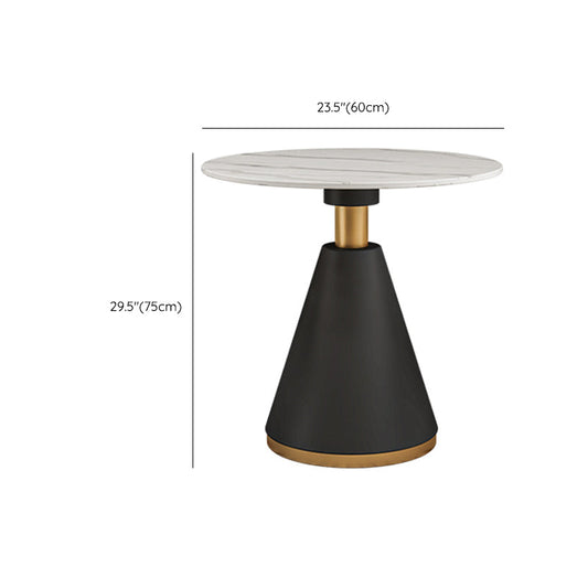 パッド入りの椅子付きグラムダイニングテーブルセット1/2/5 PCSホーム用の白い石のダイニングセット