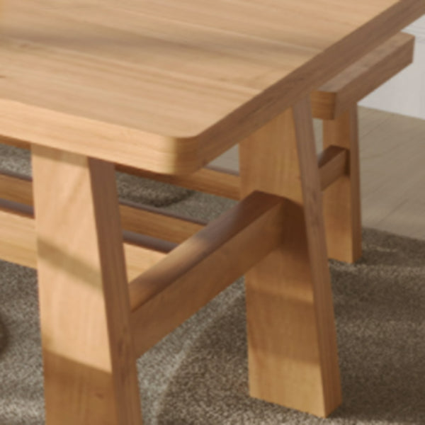 Mesa de comedor de madera de pino rectangular moderno 1/3 piezas de comedor para comedor