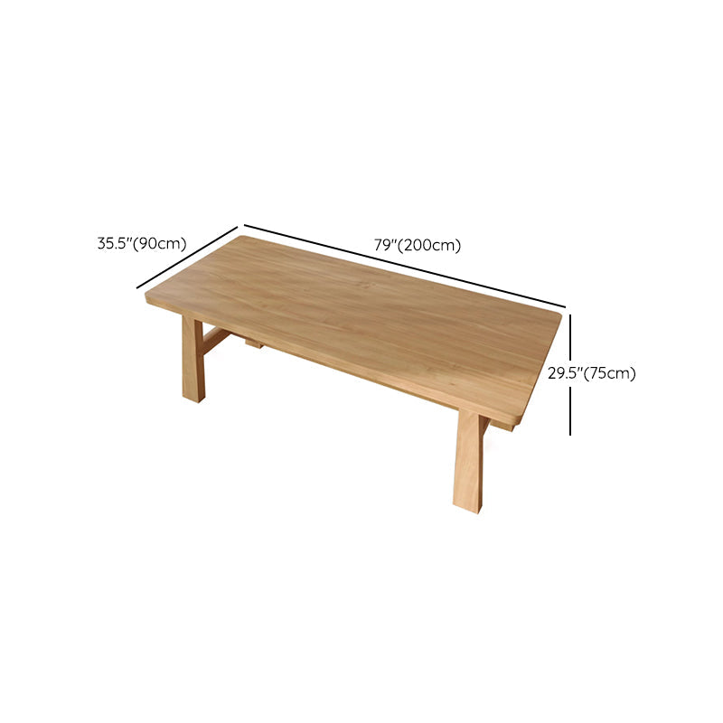 Mesa de comedor de madera de pino rectangular moderno 1/3 piezas de comedor para comedor