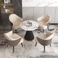 Ronde eetset met fauteuils 1/2/5 stuks stenen dinettetafelset voor keuken