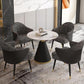Ronde eetset met fauteuils 1/2/5 stuks stenen dinettetafelset voor keuken