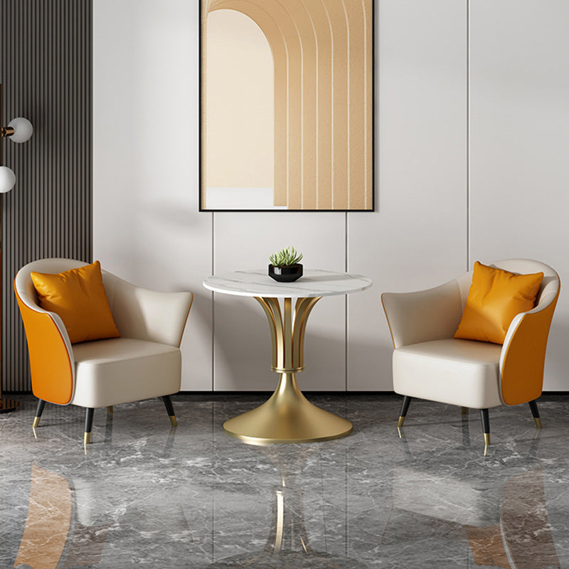 Metallglam -Essset mit gepolsterten Stühlen 1