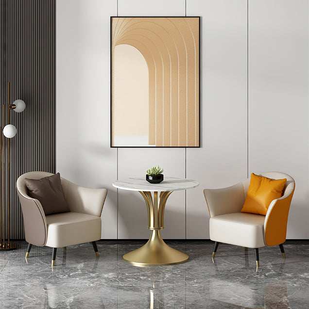 Metallglam -Essset mit gepolsterten Stühlen 1