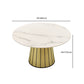 Nordic Round Stone Dining Table 1/7 Pieces Dining Set for Kitchen