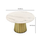 Nordic Round Stone Dining Table 1/7 Pieces Dining Set for Kitchen