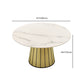 Nordic Round Stone Dining Table 1/7 Pieces Dining Set for Kitchen