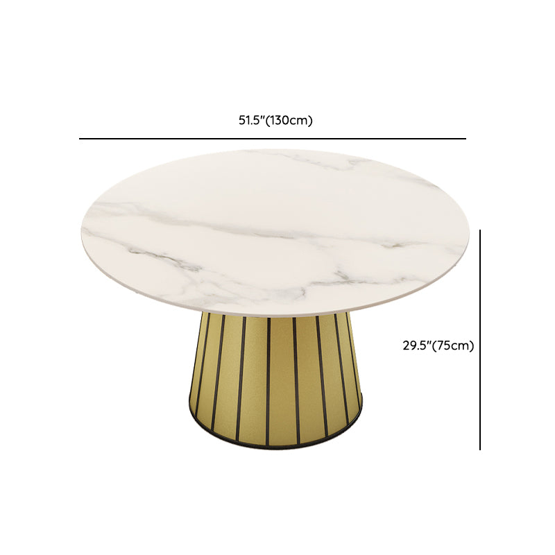 Nordic Round Stone Dining Table 1/7 Pieces Dining Set for Kitchen