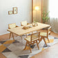 Modern Rectangle Wood Dining Table 1/3/5 Pieces Dining Set for Dining Room