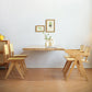Modern Rectangle Wood Dining Table 1/3/5 Pieces Dining Set for Dining Room