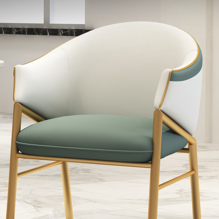 Contemporary Round Dining Table Set 1/2/5 Pcs Stone Top Dinette Set for Home Clearhalo 'Dining Room Sets' 'Dining Tables & Seating' 'dining_room_set' 'furn' 'furn_dining_room_set' 'Furniture' 'Kitchen & Dining Furniture' 6986183